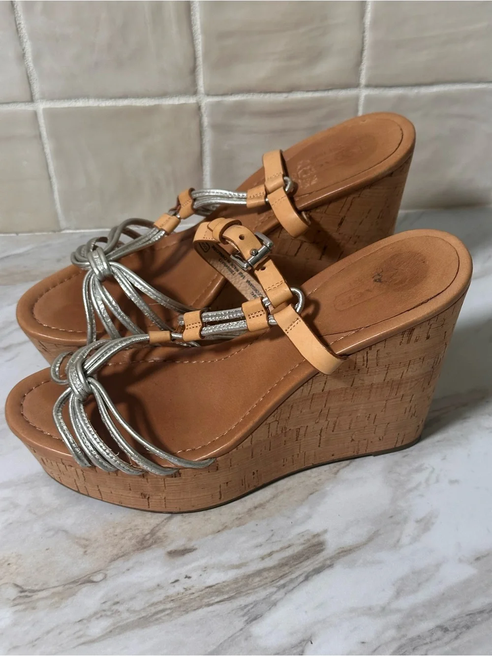 2013 Coach Georgiana Wedge Sandals. Size 8.5